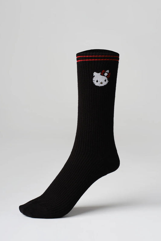 BLACK MOODY CAT SOCKS